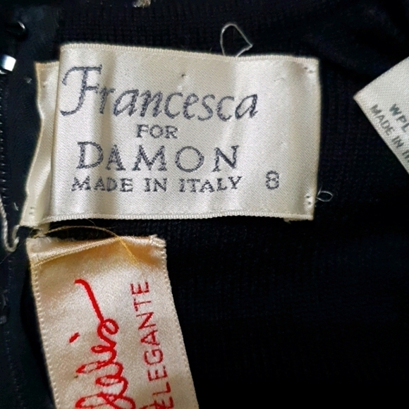 Vintage Francesca for Damon Blended Wool Ruffld Cuff Dress - Picture 6 of 12